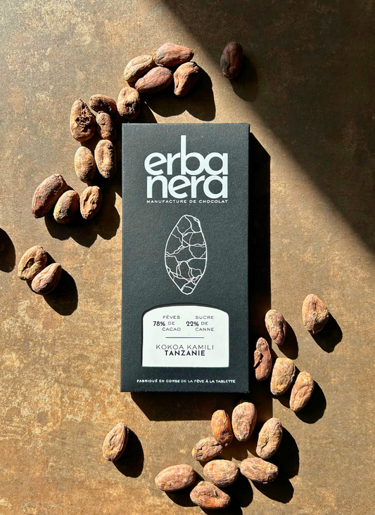 Chocolat noir - Kokoa Kamili, Tanzanie - 78% - Erba Nera - Manufacture de chocolat