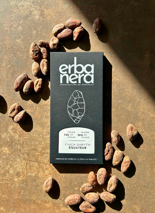 Chocolat noir - Finca Garyth, Equateur - 74% - Erba Nera - Manufacture de chocolat